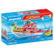 Playmobil - Barco De Bombeiros - 50 Anos - Sunny