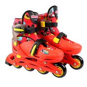 Conjunto De Patins E Protetores - Mickey - Inline E Triline - Tamanho 32 a 35 - BBR Toys - Vermelho