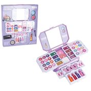 Maquiagem Infantil Paleta De Sombras Batom Gloss E Blush