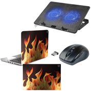 Kit Base Cooler Notebook + Skin 15,6" + Mouse S/Fio C3 Tech