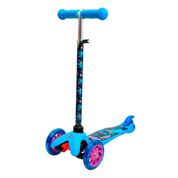 Patinete Com Led - Disney -  Stitch - Azul - Bbr Toys