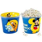 2 Potes de Pipoca Estampado do Mickey 2.1 litros Plasútil