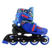 Patins - Vingadores - 4 Rodas - Com Led  - Azul - Bbr Toys