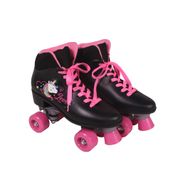 Patins Quad Love Unicórnio Preto Bel