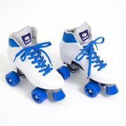 Patins Quad Retrô Basic Branco & Azul Bel