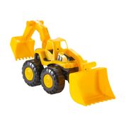 Mini Veiculo - Tractor Retroescavadeira - Amarelo - Bs Toys