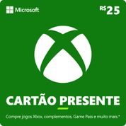 Gift Card Digital - CSV Agency Presentes - Xbox - 25 Reais - Microsoft