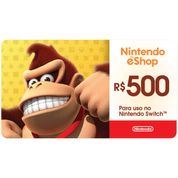 Gift Card Digital - GCMV Nintendo - 500 Reais