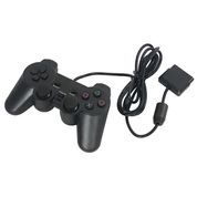 Controle Dualshock Playstation 2 Manete Com Fio Joystick Analógico Compátivel com PS1 e PS2 - Preto