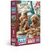 Quebra-Cabeça - Mundo Cão - Poodle Francês - 500 Peças Nano - Toyster
