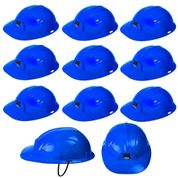 20 Chapéu Construção Capacete Fantasia Infantil Adulto Azul Operários de Cristo