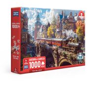 Quebra-Cabeça - Trem pela Cidade - Quebra-Cabeça 1000 Peças - Toyster