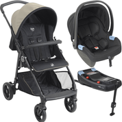 Carrinho com Bebe Conforto e Base ISOFIX Burigotto Lui Sand