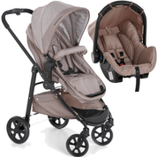 Carrinho de Bebe Galzerano Olympus com Bebe Conforto Chocolate