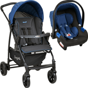 Carrinho de Bebe com Bebe Conforto Burigotto Ecco CZ Azul