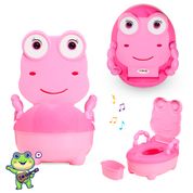 Troninho Infantil Musical Penico Sapinho Rosa - Replay Kids