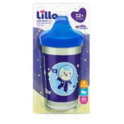 Copo Antivazamento - Lillo - Glow Max - Polipropileno - Azul - 320ml