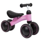 Bicicleta de Equilíbrio Quatro Rodas - Rosa - Buba