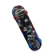 Skate com Acessórios e Rodas Azul e Vermelho BBR R3106