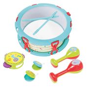 Brinquedo Infantil Colorido Kit Bateria Buba