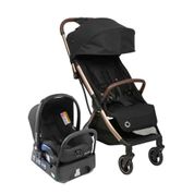 Travel System - Maxi-Cosi - Eva - Trio - Essential Black Champagne