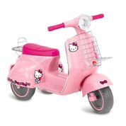 Mini Veículo Elétrico - Hello Kitty - 6V - Lambreta - Bandeirante - Rosa