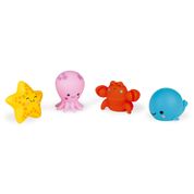 Brinquedo Para Banho - Janod - Maped - Animais Marinhos - 4 Espirra Água