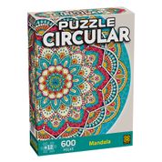 Quebra Cabeça Circular Mandala 600 Peças Grow 04163