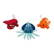 Conjunto De Esponjas Para Banho - Janod - Animais Marinhos - Maped