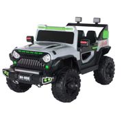 Mini Veículo Elétrico Infantil - Jipe - 12V - Monster - Bang Toys - Cinza