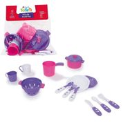 Jogo De Panelinhas Infantil Kit De Cozinha Rosa TaTeTi 331