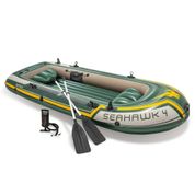 Bote Inflável Intex Seahawk 4 Pessoas 400 Remo Suporte Motor