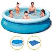 Piscina Inflável 3.700 Litros + Capa + Forro - Bestway