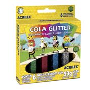 Cola Glitter 23gr com 6 Cores - Acrilex -