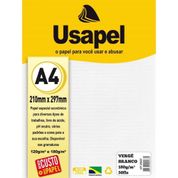 Papel Vergê A4 180g 50 Folhas - Usapel -  BRANCO