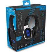 Stealth Phantom V Premium Stereo Gaming Headset Com Fio (Preto e Azul) - PS4, PS5, XBOX-ONE/SX, SWITCH, CELULARES e PC