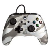 Controle PowerA Wired Metallic Artic Camo (Camuflado metálico ártico com fio) - XBOX-ONE, XBOX-SERIES X/S e PC