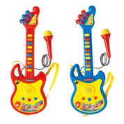 Guitarra com Microfone Infantil 45 cm - Cores Sortidas - DM Toys -