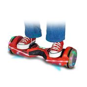 Hoverboard Skate Elétrico Infantil Adulto DROP RAVEBOARD 500w 6.5 polegadas Bluetooth e LED RGB Infinito Vermelho