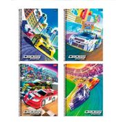 Caderno Espiral Capa Dura - 15x1 - Cross Racing - 240 Folhas - Foroni