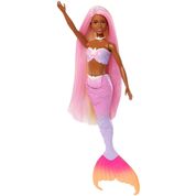 Boneca Barbie Sereia Cores Magicas Negra - Mattel