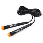 Corda de Pular PVC Preto/Laranja - Vollo