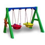 Playground Balanço Bebê Jet Duplo c/ Suporte e Timão - Freso