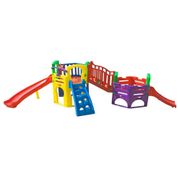 Playground Aquarius com 2 Escorregadores e Escalada - Freso