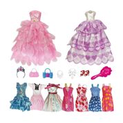 Roupinha de Boneca Doll Dress Candide - Kit 9 Vestidos