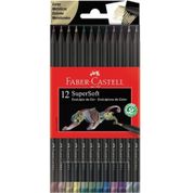 Lapis de Cor SuperSoft c/ 12 cores - Faber Castell