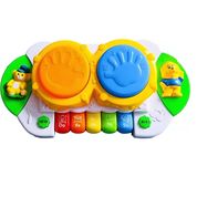 Teclado Musical com Bateria Infantil - Minha Bandinha - Wellkids -