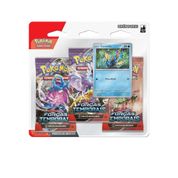 Pokémon Blister Triplo Forças Temporais com 19 Cartas - Copag