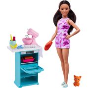 Playset Boneca Barbie Aventuras na Cozinha c/ Pet