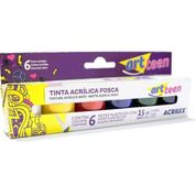 Tinta Acrílica Fosca 15ml 6 cores - Acrilex -